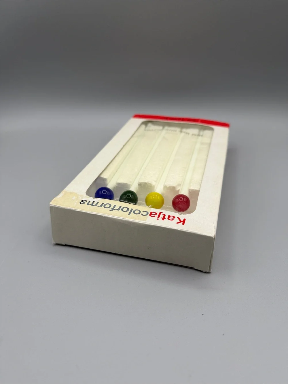 Katja Colorforms Hand Made Glass Stirrers Multi Color Towle No 7120 Small Ball